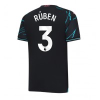 Manchester City Ruben Dias #3 Tredjeställ 2023-24 Kortärmad
